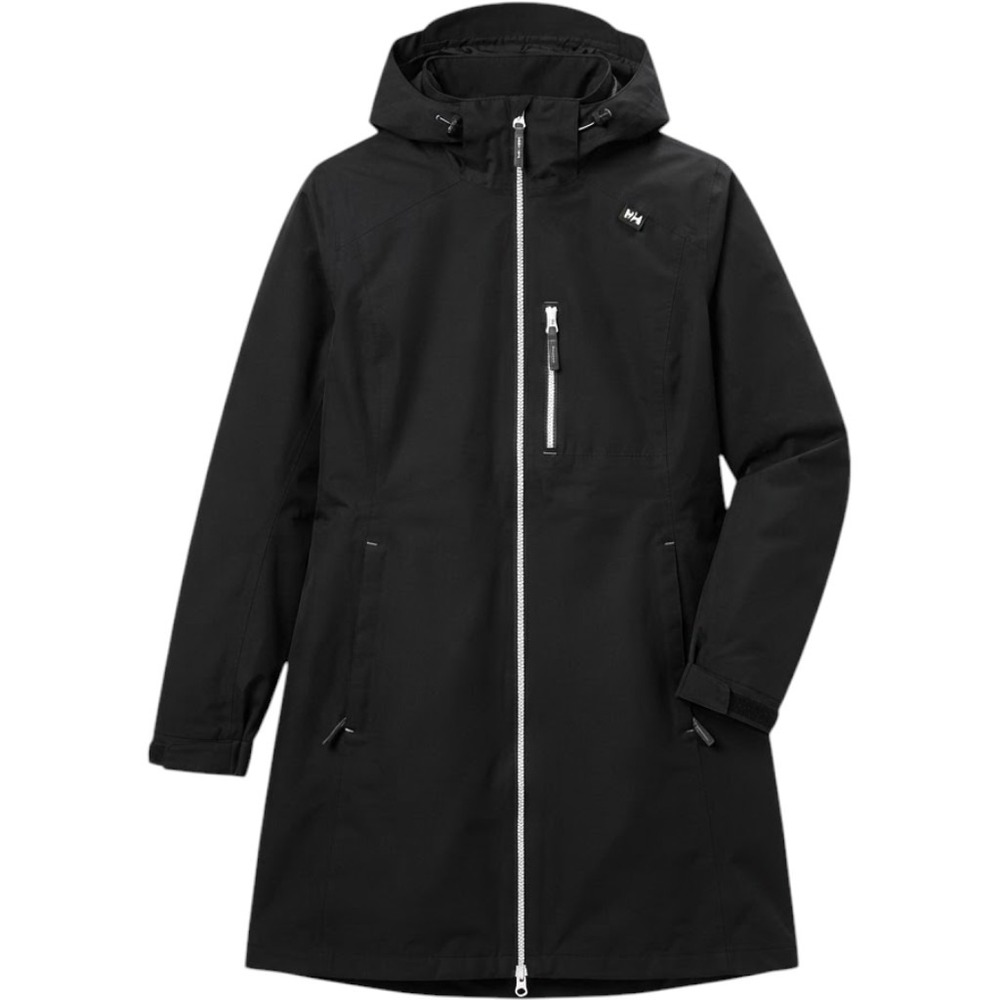 Helly Hansen Aden Rain Jacket M Black Waterproof Hooded Parka Gorpcore